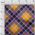 thumbnail image 1 of oneOone Georgette Viscose Fabric Tartan Check Decor Fabric Printed BTY 42 Inch Wide, 1 of 4