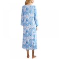 thumbnail image 2 of Robe de Chambre à Fermeture Éclair devant, Manches Courtes et Demi-Manches, Nuisette Zippée, Longue Robe de Chambre avec Poches, P-2TG, 2 of 11
