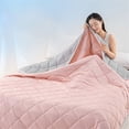 thumbnail image 1 of Heavy Blanket For Sleeping Perfect，Ice Blanket Summer Cooler Quilt For Hot Sleepers And Night Sweats Cooler Comforter Double Cold Effect Blanket Cooler Fiber Soft Machine Washable, 1 of 8