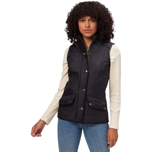 Barbour Wray Gilet Sans Manches Doublé en Molleton Noir 10
