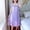 Purple, variant on Sakmal Casual Moomoo Nightgowns for Women Pink Silky Knee Length Mumu Dress Short Sleeve Floral Nightgowns for Women