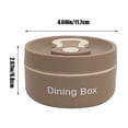 thumbnail image 3 of TopLLC Stainless Steel Insulated Lunch Box Japanese Style Lunch Box Portable Office Worker Student Lunch Box With Lid Portable Plastic lunch boxes, 3 of 6