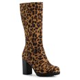 thumbnail image 1 of Unique Bargains Bottes à Talon Bloc Mi-Mollet pour Femmes, 1 of 8