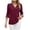 Wine, variant on Pisexur Tops for Women Fashion 3/4 Sleeve Womens Tops Summer Ruffle Sleeve Pleated V-Neck Blouses for Women Business Casual Work Blouses Office Shirts S-2XL,Green