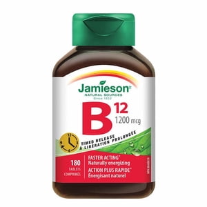 Jamieson™ Timed Release Vitamin B12 1200 mcg - 180 Tablets