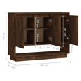 thumbnail image 4 of vidaXL Sideboard Smoked Oak 97x31x75 cm Engineered Wood, 4 of 5