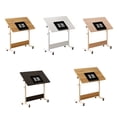 thumbnail image 2 of YUSAZENS Bureau Debout Mobile avec Roulettes, Bureau Assis-Debout à Hauteur Réglable pour Espaces Compacts, Bureau Roulant Pliable pour Bureau à Domicile, 2 of 9