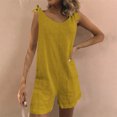 thumbnail image 1 of Styesk Shorts pour Femmes Mode Femme Été Uni Poche Décontracté Sans Manches Combinaison à Bretelles, 1 of 7