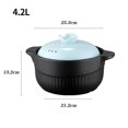 thumbnail image 2 of Household Ceramic Cooking Pots and Pans High Temperature Resistant Casserole Tiles Stew Pot for Open Flame Gas Cooker, 2 of 11