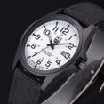 thumbnail image 1 of Montre-bracelet pour Hommes à Date en Acier Inoxydable, Sport Militaire, Analogique, Quartz, Armée, BK&WH, 1 of 4