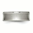thumbnail image 3 of Titanium Beveled Edge, Concave 8mm Brushed & Polished Band Ring 11.5 Size, 3 of 6
