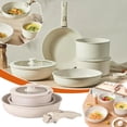 thumbnail image 2 of Ensemble de 5 Poêles à Frire Antiadhésives en Pierre Médicale Détachables pour la Maison, Cuisinière à Induction, Cuisinière à Gaz Dédiée, Fond Plat Universel, 2 of 8