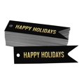 thumbnail image 1 of Inkdotpot Pack Of 50 Real Gold Foil Paper Tags Happy Holiday Favor Hang Tags, 1 of 6