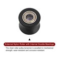 thumbnail image 4 of Unique Bargains Poulie de Chaîne 10mm Guide de Roue Concave pour Porte Coulissante de Vélo Noir, 4 of 6