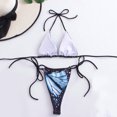 thumbnail image 3 of Birdeem Womens Bikini Printed High-Waisted Swimsuit Bikini Two-Piece Split Swimsuit Set, 3 of 7