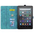 thumbnail image 4 of TECH CIRCLE Folio Case for Amazon Fire HD 8 Tablet (8th/7th/6th Generation, 2018/2017/2016 Release), Embossed Pattern Slim Premium PU Leather Stand Protective Smart Cover with Auto Wake/Sleep, Green, 4 of 8