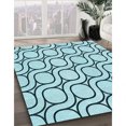 thumbnail image 3 of Ahgly Tapis Rectangulaire Lavable en Machine Intérieur Vert Profond, 3 Pieds x 5 Pieds, 3 of 7
