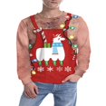 thumbnail image 3 of Ugly Christmas Sweatshirt Men Women Crew Neck Sweatshirt, 3 of 6