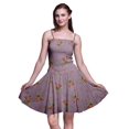 thumbnail image 1 of Bimba Robe Soleil Mini à Bretelles Spaghetti pour Femmes, Haut à Taille Smockée Imprimé Floral - X-Grand, 1 of 5