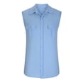thumbnail image 3 of Diufon Mens Sleeveless Button Down Shirts Cotton Linen Summer Beach Vacation Basic Tank Shirts with Pockets, 3 of 7