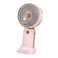 thumbnail image 1 of yuksok Handheld Portable Fan for Camping or Playing Sports Versatile Hand Held Personal pink, 1 of 9