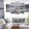 thumbnail image 1 of Design Art - Quai et Bateaux au Bord de la Mer, 1 of 3