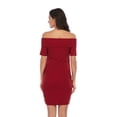 thumbnail image 3 of Robe à Épaules Dénudées Femmes Maternité Sans Manches Couleur Unie Robe Dos Nu à Épaules Dénudées Robe à Épaules Dénudées Robe de Maternité Décontractée, 3 of 6