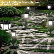 Solar Lights Outdoor Waterproof Solar Garden Lights, 2 Pack Solar Lights Outdoor Water Resitant LED Lighting Solar Powered Outdoor Lights Solar Garden Lights For Patio Yard