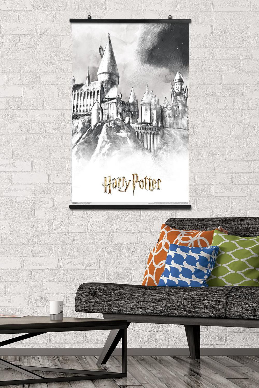 The Wizarding World: Harry Potter - Illustrated Hogwarts Wall Poster