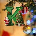 thumbnail image 3 of Nilvkv 26 Letters Christmas Tree Decoration Pendant Christmas Tree Ornaments Personalized DIY Christmas Ornaments Christmas Decoration Xmas Tree Hanging Decor Feature, 3 of 6