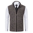 thumbnail image 1 of DecSea Veste Homme à Fermeture Éclair Complète avec Poches Zippées Manteau Automne Hiver Coupe-Vent Chaud, 1 of 4
