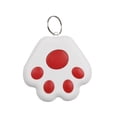 thumbnail image 1 of Paw Shape Bluetooth 5.0 Pet Tracker & Key Finder - Mini Anti-Loss GPS Locator for Dogs Cats, Wallets & Items (0.65-3.5 Mile Range) Red, 1 of 1