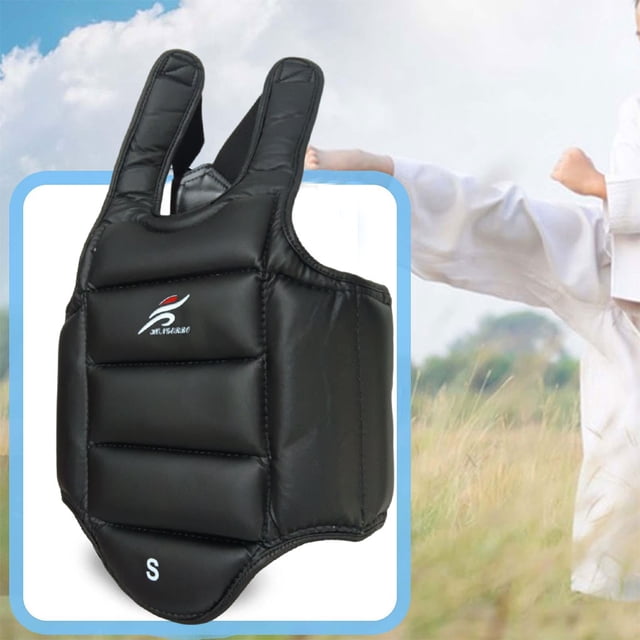 Taekwondo And Karate Chest Guard For Stitching Impact-resistant Wide Application Taekwondo Karate Practitioners Protector Protection Martial Arts Red Blue Black S