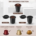 thumbnail image 4 of SIFENE Cafetière 3 en 1 à Portion Individuelle : Machine à Café Compatible avec Capsules K-Cup et Café Moulu, Cafetière Instantanée, Infuseur à Thé - Réservoir d'Eau Amovible de 50 Oz, 120 V 1150 W, Rouge, 4 of 12