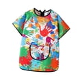 thumbnail image 2 of Lipstore Kids Art Smock Children Artist Painting Apron for Art Class Drawing Handwork Green M, 2 of 8