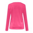 thumbnail image 4 of FAIWAD Women's V Neck Long Sleeve Tunic Tops Casual Solid Color Basic Lightweight Pullover Tops, 4 of 5