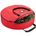 thumbnail image 2 of Christmas Wreath Storage Bag Double Zipper  Bell Garland Gift Pouch Tear-proof Container, 2 of 7