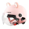 thumbnail image 1 of Casque Ouvert Mignon Léger Demi-Visage Accessoire de Casque Rose, 1 of 9