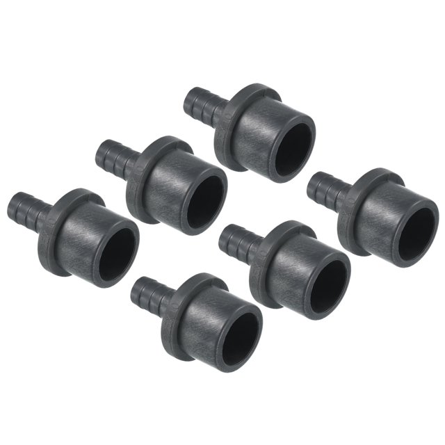 Unique Bargains Raccord de Tuyau Réducteur en PVC 25 mm OD 11 mm à Billes, Lot de 6 Raccords Droits Adaptateur Connecteur, Gris