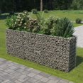 thumbnail image 1 of vidaXL Gabion Lit Surélevé Acier Galvanisé 270x50x100 cm, 1 of 5