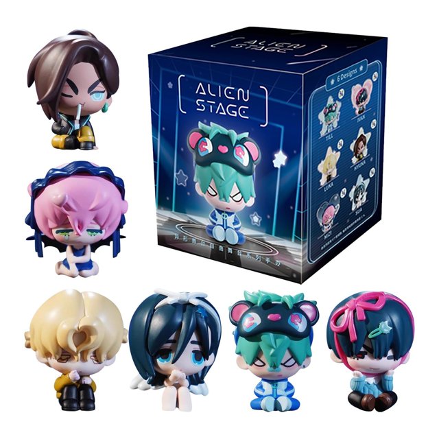 AET Alien Stage Stage PVC Figures With ID Card Collectible Toy For Ages 15+