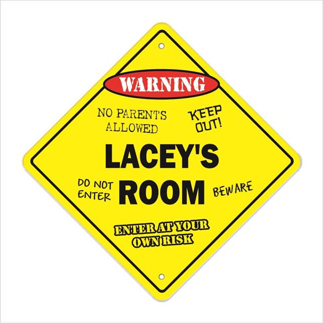 SignMission X-Laceys Room 12 x 12 Po Zone de Passage Xing Signe de Chambre - Laceys