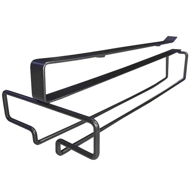 SXcggal Under Cabinet Glass Holder Stemware Glass Holder Glasses Storage Glass Hangers Rack Glass Rack Hanging Glass Rack Under Shelf Hanging Rack For Bar 1pc Healthy Multitaskig Cookware