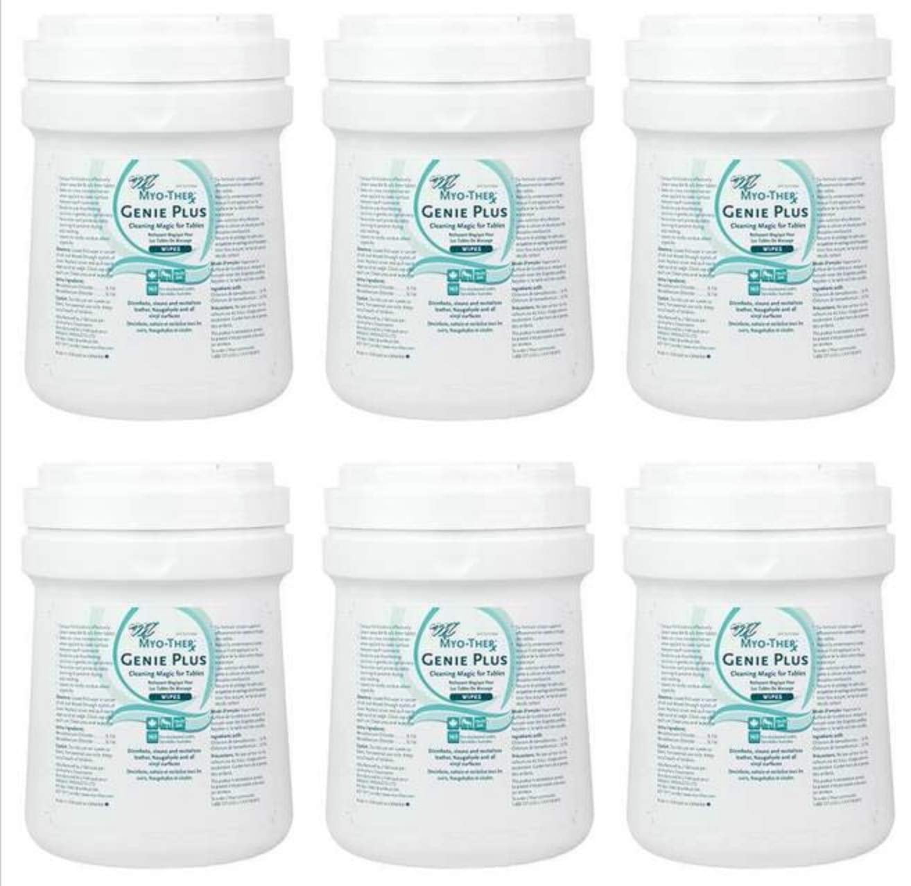 Genie Plus Disinfectant Conditioning Wipes (6 Pack) 160 Wipes