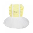 thumbnail image 1 of CHUANK 3 Pièces Chiot Robe Douce Dentelle Tutu Robe de Chien Jupe Printemps Été Ruffle Doggy Princesse Robe Bleu L, 1 of 10
