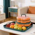 thumbnail image 4 of BotaniNest Rotating Snack Platter With Lid Perfect Dip And Serving Tray For Parties Picnics And Travel, 4 of 7