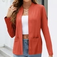 thumbnail image 2 of AherBiu Womens Blazers for Work Casual Long Sleeve Fall Open Front Cardigan Lightweight Trendy Jacket, 2 of 4