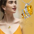 thumbnail image 1 of Jusqu'à 65 % de Réduction sur les Colliers SMihono pour Femmes, Collier Pendentif Géométrique en Strass, Bijou Cadeau, 1 of 3