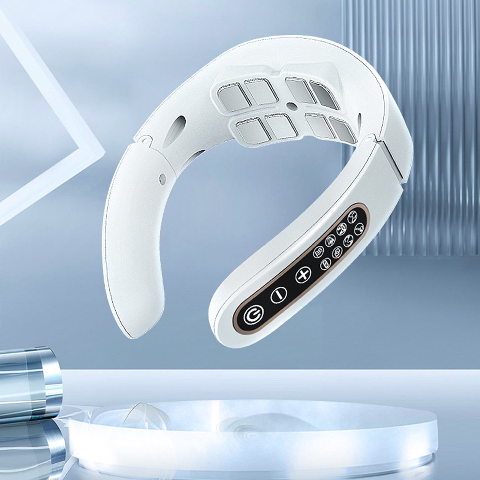 PEONAVET neck massager Neck - 8 Heads 6 Kinds of Massage Modes Neck Charging Neck and Shoulder for Elders/Friend/Adult