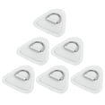 thumbnail image 1 of Unique Bargains 6 Pcs Écusson Anneau en D PVC Acier Inoxydable Forme Triangle Coussin Anneau en D Vert pour Kayak Canot Pont, 1 of 7